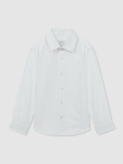 3-9 yrs Slim Fit Textured Bib Dinner Shirt White | Children & Baby