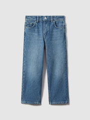 3-9 yrs Loose Fit Adjuster Jeans Mid Blue | Children & Baby