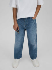 3-9 yrs Loose Fit Adjuster Jeans Mid Blue | Children & Baby