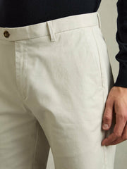 Short Length Casual Chino Shorts Chalk | Men