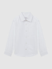 9-14 yrs Slim Fit Textured Bib Dinner Shirt White | Children & Baby