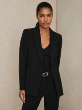 Petite Tailored Single Breasted Suit Blazer Black | Women
