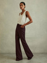 Flared Suit Trousers Berry | Women