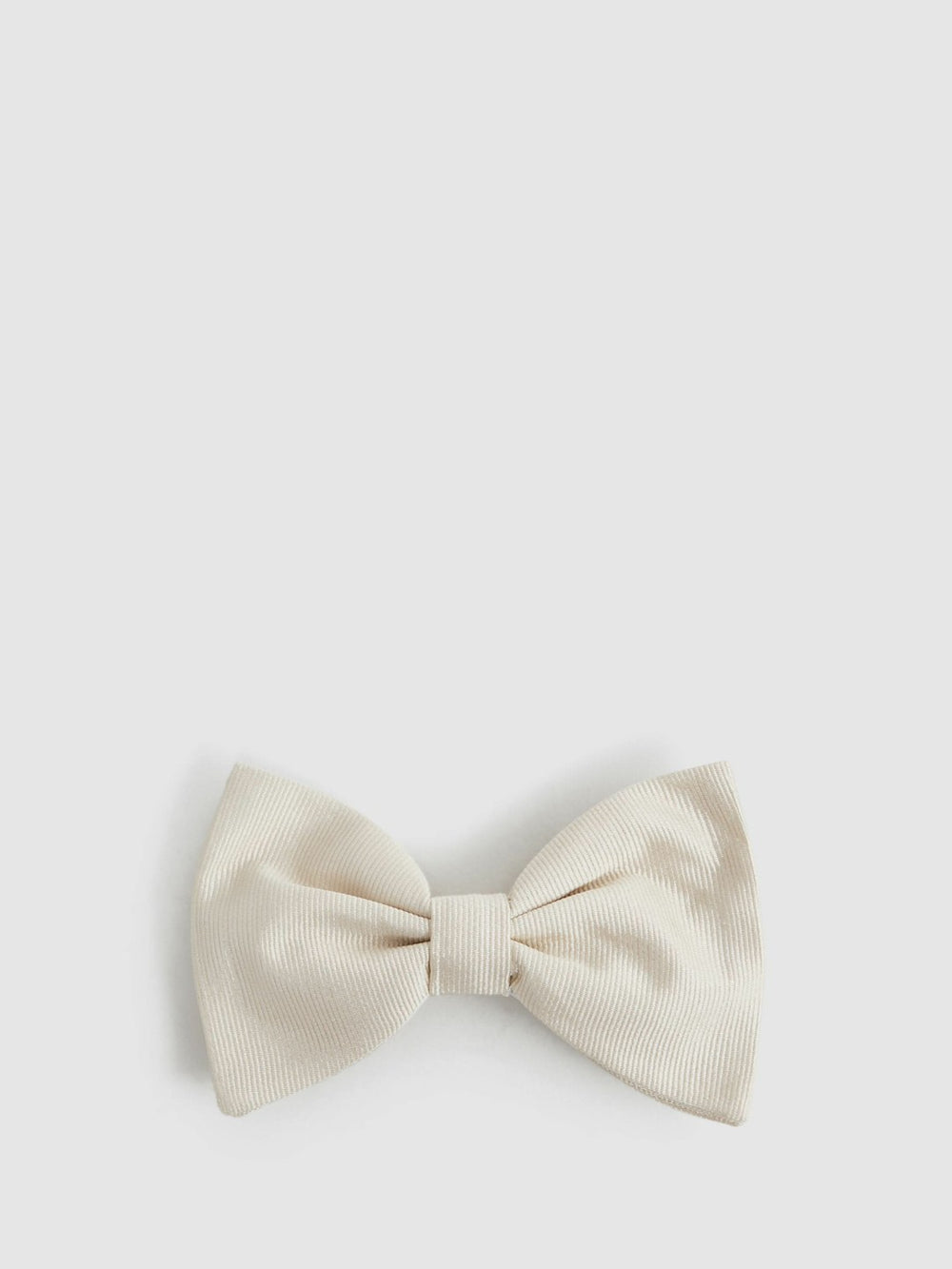 Grosgrain Silk Bow Tie Light Ivory | Men
