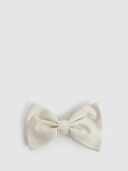 Grosgrain Silk Bow Tie Light Ivory | Men