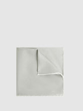 Polka Dot Silk Pocket Square Silver | Men