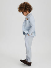 9-13 yrs Slim Fit Linen Adjustable Trousers Soft Blue | Children & Baby