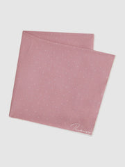 Polka Dot Silk Pocket Square Pink | Men