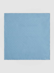 Polka Dot Silk Pocket Square Blue | Men