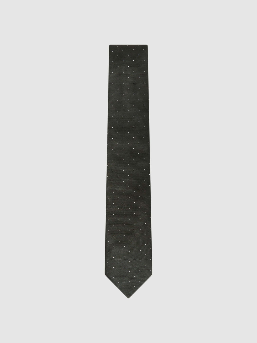 Polka Dot Silk Tie Dark Green | Men