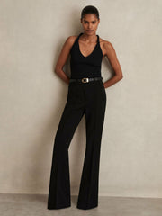 Flared Suit Trousers Black | Women