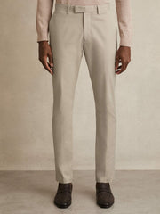 Slim Fit Cotton Blend Chinos Stone | Men