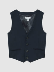 3-9 yrs Wool Blend Waistcoat Navy | Children & Baby