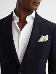 Polka Dot Silk Pocket Square Stone | Men