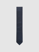 Polka Dot Silk Tie Navy | Men
