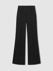 High Rise Flared Trousers Black | Women