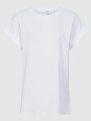 Cotton-Jersey Crew Neck T-Shirt White | Women