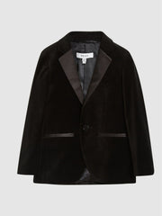 4-9 yrs Single Breasted Velvet Blazer Black | Children & Baby