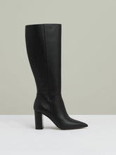 Block Heel Knee High Boots Black | Women