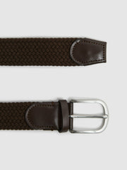 Woven Belt Dark Brown | Men