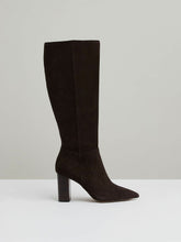 Block Heel Knee High Boots Chocolate | Women