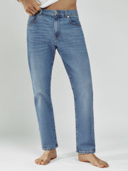 Straight-Leg Jeans Mid Blue Wash | Men