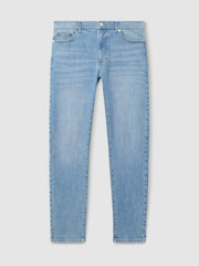 Cotton-Stretch Slim-Fit Jeans Light Blue Wash | Men