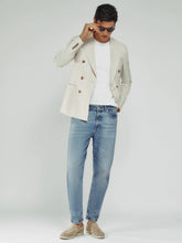 Relaxed-Fit Cropped Jeans Light Blue Wash | Men