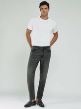 Relaxed-Fit Cropped Jeans Washed Black | Men
