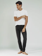 Tapered Slim-Fit Jeans Washed Black | Men