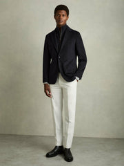 Single-Breasted Blazer With Gilet Insert Regular-Fit Navy | Men