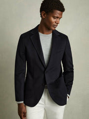Single-Breasted Blazer With Gilet Insert Regular-Fit Navy | Men