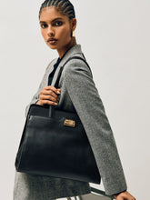 Grained Leather Tote Bag Black | Women