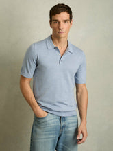 Merino Wool Polo Shirt Soft Blue | Men