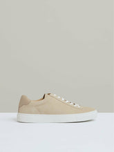 Nubuck Leather Low-Top Trainers Ecru | Men