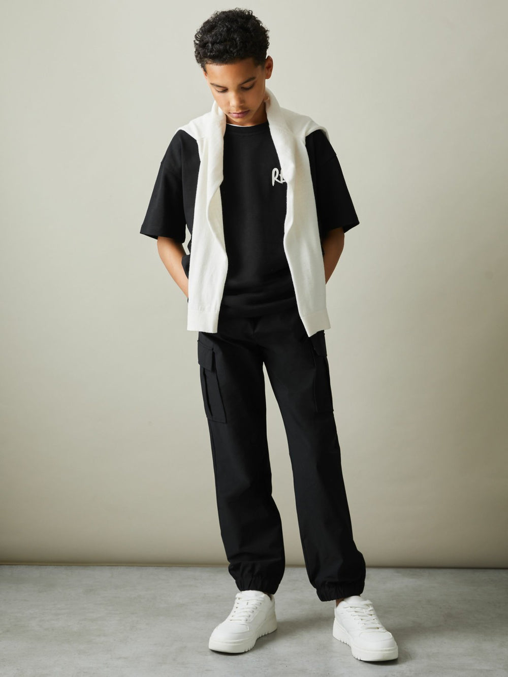 3-9 yrs Technical Drawstring Trousers Black | Children & Baby