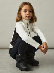 4-9 yrs Funnel-Neck Base-Layer Top White/Black | Children & Baby