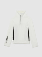 13-14 yrs Funnel-Neck Base-Layer Top White/Black | Children & Baby