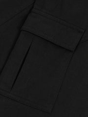 3-9 yrs 100% Cotton Straight Leg Cargo Trousers Black | Children & Baby