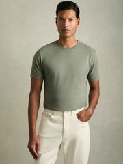 Cotton Crew Neck T-Shirt | Men