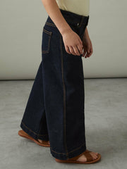 13-14 yrs Wide-Leg Jeans Indigo | Children & Baby