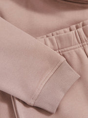 13-14 yrs Cotton-Blend Hoodie And Joggers Set Mink | Children & Baby
