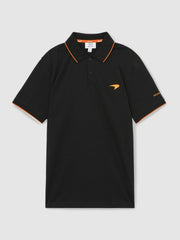 McLaren F1 Team Cotton Polo Shirt Black | Men