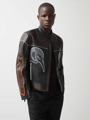 McLaren F1 Team Leather Biker Jacket Black | Men