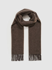 Wool and Cashmere Scarf Taupe | Men