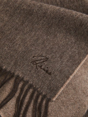 Wool and Cashmere Scarf Taupe | Men