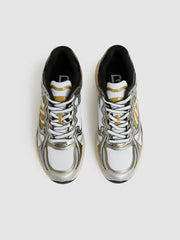 Overlay Logo Running Trainers Gunmetal/Black | Men