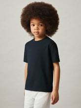 9-13 yrs Cotton Crew-Neck T-Shirt Navy | Children & Baby
