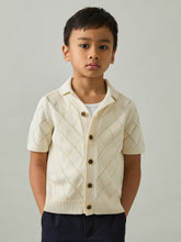 3-9 yrs Cotton Blend Diamond Knit Shirt Off White | Children & Baby