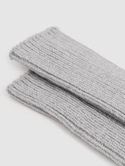 Rib-Knit Socks With Cashmere Grey | Women